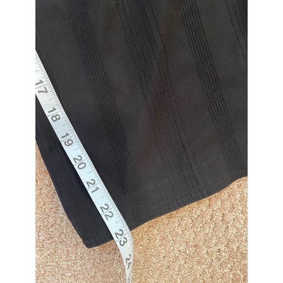 Larry Levine Black Textured Cropped Wide Legged Pants Sz 8 - Picture 11 of 11